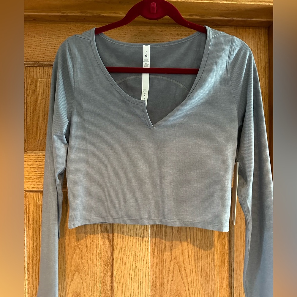 Cropped Henley long Sleeve